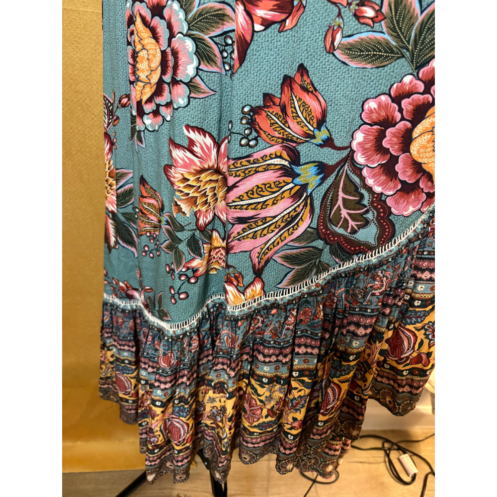 Farm Rio for Anthropologie Women's Viera Floral Bohemian Wrap Dress Sz 1X - Picture 8 of 8